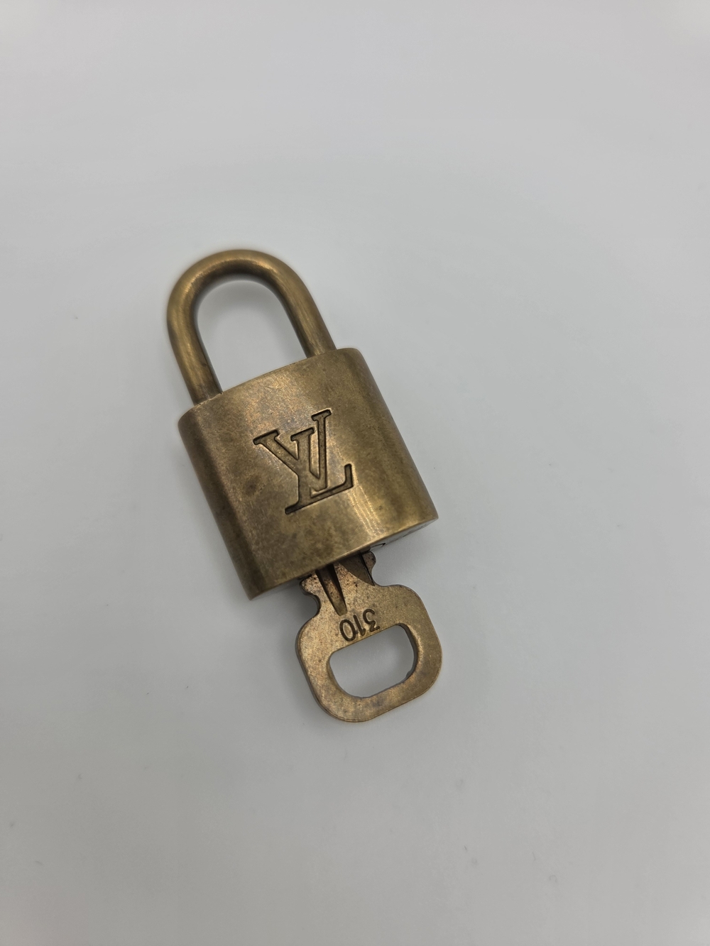Authentic Preloved Louis Vuitton Brass Padlock in Antique Gold #310